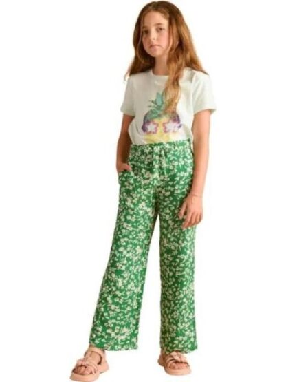 PANTALON PIERNA ANCHA VERDE HOLLY LAND KIDS
