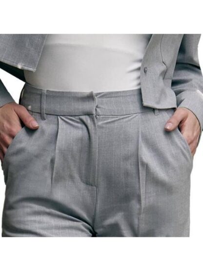 PANTALON RAYAS GRIS HOLLY LAND - Image 5