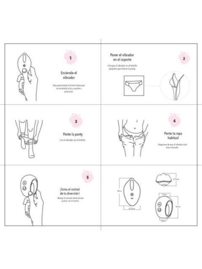 PANTI CON VIBRADOR A CONTROL REMOTO NEGRO LOVE TO LOUNGE - Image 2