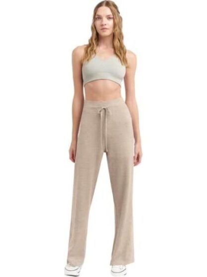 PANTS CINTURA ALTA BEIGE LOVE TO LOUNGE