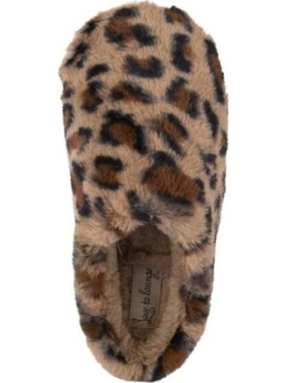 PANTUFLA ANIMAL PRINT PELUCHE CAMEL LOVE TO LOUNGE - Image 3