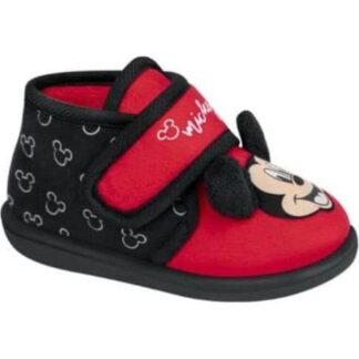 PANTUFLA BOTA PELUCHE NEGRO MICKEY MOUSE