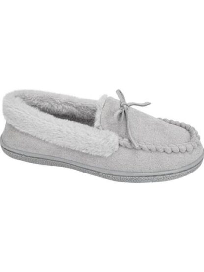 PANTUFLA CON MOÑO GRIS SHOSH CONFORT - Image 2