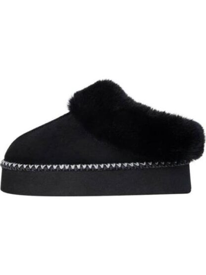 PANTUFLA CON PLATAFORMA PELUCHE NEGRO LOVE TO LOUNGE - Image 5