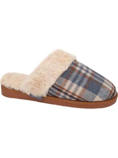 PANTUFLA DE PELUCHE AZUL SHOSH CONFORT - Image 2
