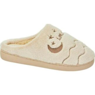 PANTUFLA DE PELUCHE BEIGE SHOSH CONFORT
