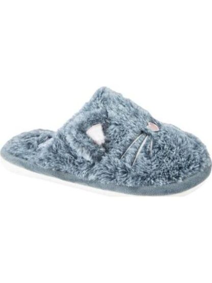 PANTUFLA GATO PELUCHE GRIS LOVE TO LOUNGE - Image 2