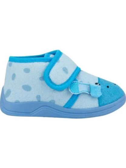 PANTUFLA JIRAFA VELCRO AZUL VIVIS SHOES KIDS