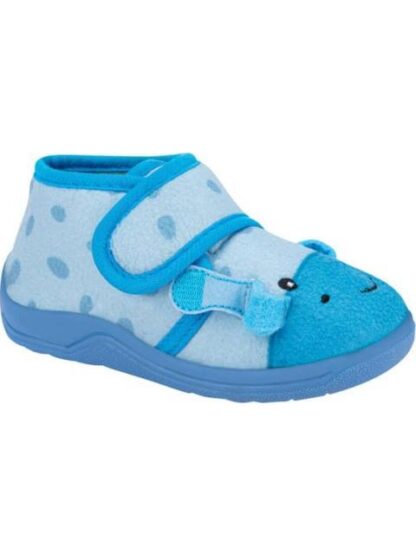 PANTUFLA JIRAFA VELCRO AZUL VIVIS SHOES KIDS - Image 2