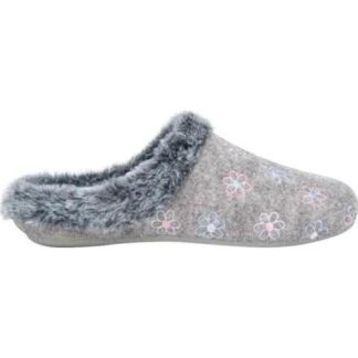 PANTUFLA PAÑO GRIS SHOSH CONFORT