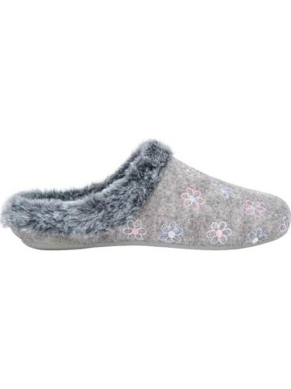 PANTUFLA PAÑO GRIS SHOSH CONFORT