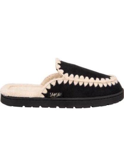 PANTUFLA TEJIDO NEGRO SHOSH CONFORT