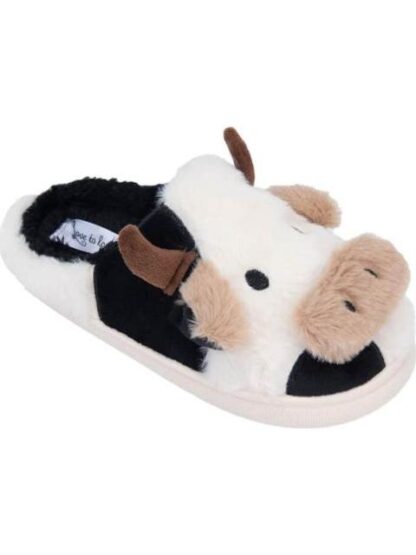 PANTUFLA VACA BLANCO/NEGRO LOVE TO LOUNGE - Image 2