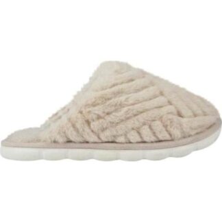PANTUFLA ZUECO PELUCHE BEIGE LOVE TO LOUNGE