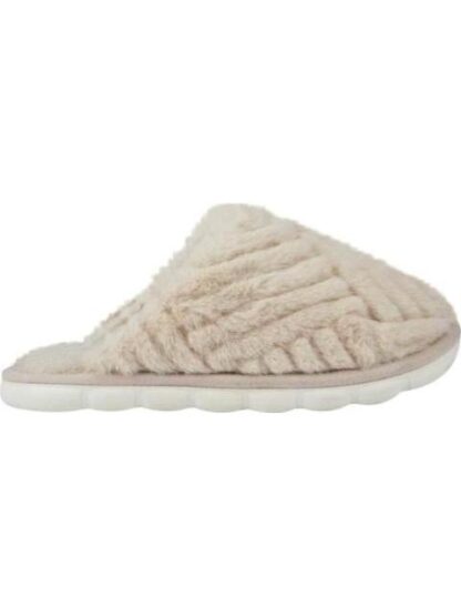 PANTUFLA ZUECO PELUCHE BEIGE LOVE TO LOUNGE