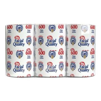 PAPEL HIGIENICO BIG QLTY 600 HOJAS 6 ROLLOS