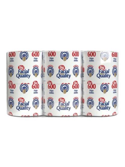 PAPEL HIGIENICO BIG QLTY 600 HOJAS 6 ROLLOS
