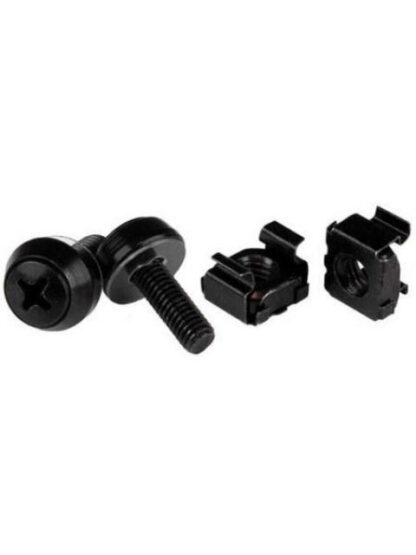 STARTECH  PAQUETE DE 100 TORNILLOS Y TUERCAS JAULA CAGE NUTS M5 X 12MM NEGRO - Image 2