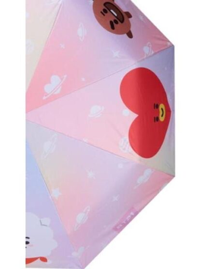 PARAGUAS PORTATIL BT21 ROSA BT21 - Image 3