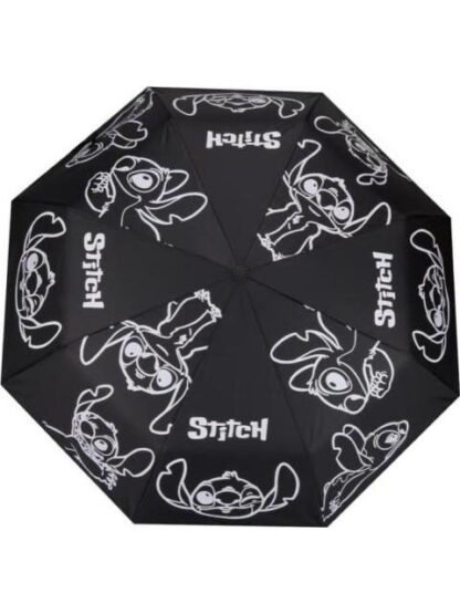 PARAGUAS PORTATIL STITCH NEGRO STITCH