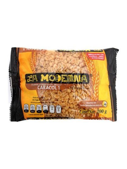 PASTA PARA SOPA LA MODERNA CARACOL #1 200 GRAMOS