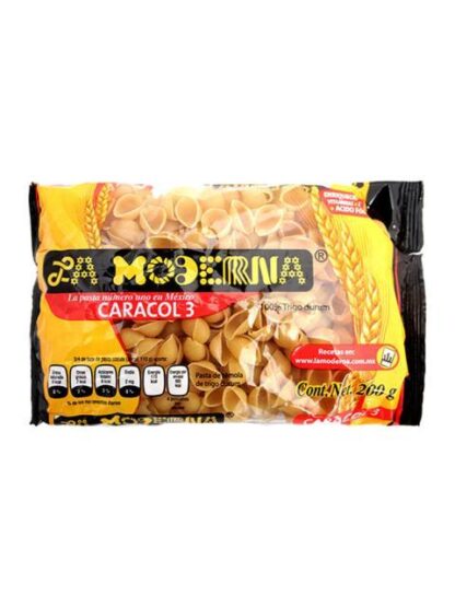 PASTA PARA SOPA LA MODERNA CARACOL #3 200 GRAMOS