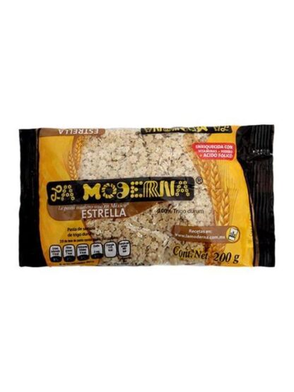 PASTA PARA SOPA LA MODERNA ESTRELLA 200 GR
