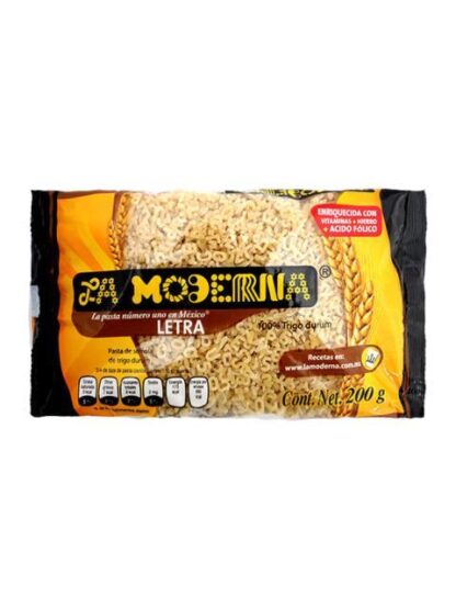 PASTA PARA SOPA LA MODERNA LETRA 200 GRAMOS