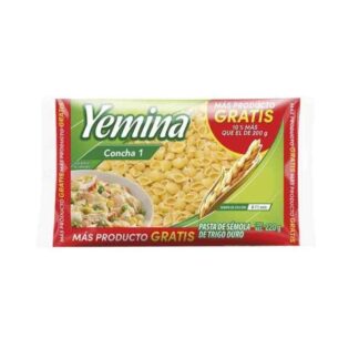 PASTA YEMINA CONCHA NO 1 220 GR