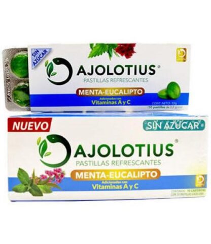 PASTILLAS REFRESCANTES MENTA EUCALIPTO 22 G AJOLOTIUS P 10
