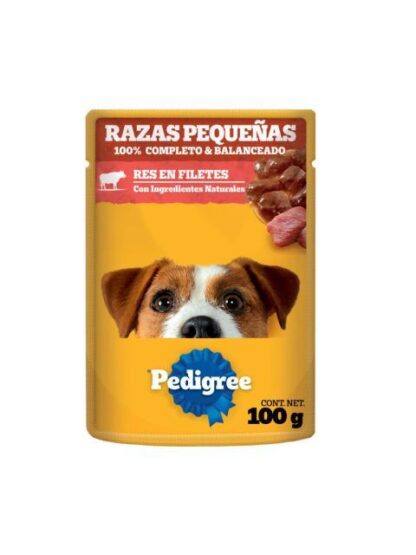 PEDIGREE RAZAS PEQ RES SOBRE DE 100 GR