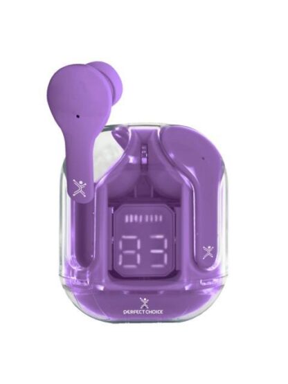 PERFECT CHOICE AUDIFONOS INTRAURICULARES CLEARBEAT INALAMBRICO BLUETOOTH MORADO