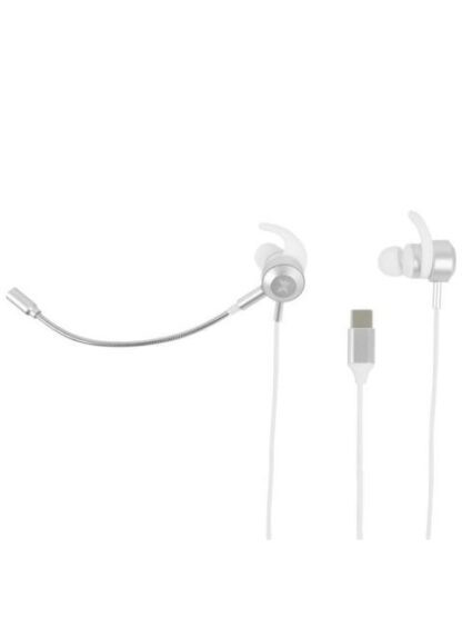 PERFECT CHOICE AUDIFONOS INTRAURICULARES CON MICROFONO MIZIK ALAMBRICO USB-C BLANCO - Image 2