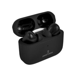PERFECT CHOICE AUDIFONOS INTRAURICULARES CON MICROFONO NESH INALAMBRICO BLUETOOTH NEGRO