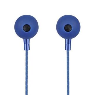 PERFECT CHOICE AUDIFONOS INTRAURICULARES CON MICROFONO STRETTO ALAMBRICO 1.2 METROS 3.5MM AZUL