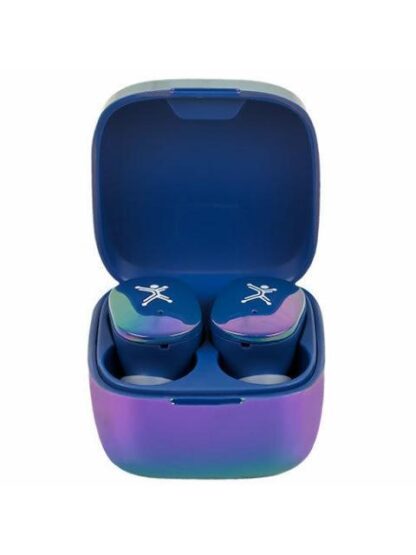 PERFECT CHOICE AUDIFONOS INTRAURICULARES CON MICROFONO TWS MINI PEARL INALAMBRICO BLUETOOTH USB-C AZUL - Image 2