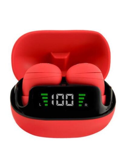 PERFECT CHOICE AUDIFONOS INTRAURICULARES CON MICROFONO TWS MINI TINY BEATS INALAMBRICO BLUETOOTH USB-C ROJO