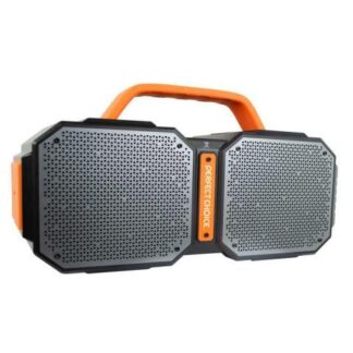 PERFECT CHOICE BOCINA PORTATIL GOLIAT BLUETOOTH INALAMBRICO 50W RMS NEGRO-NARANJA - RESISTENTE AL AGUA