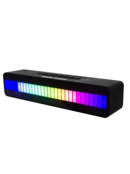 PERFECT CHOICE BOCINA PORTATIL SHINE BEAT BLUETOOTH INALAMBRICO USB-C NEGRO