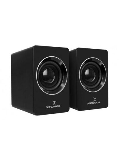 PERFECT CHOICE BOCINAS PARA COMPUTADORA MOSSO ALAMBRICO 2.0 USB NEGRO