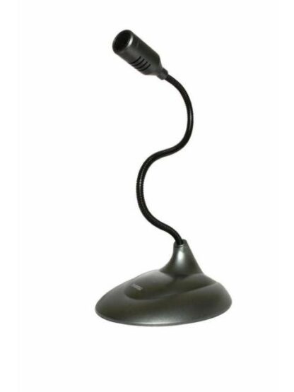 PERFECT CHOICE MICROFONO DE LUJO CON CUELLO FLEXIBLE PC-110279 ALAMBRICO NEGRO