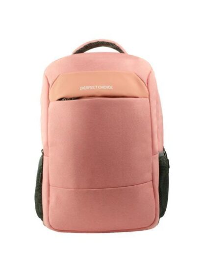 PERFECT CHOICE MOCHILA DE POLIESTER FEARLESS PARA LAPTOP 15.6 ROSA