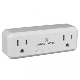 PERFECT CHOICE SMART PLUG PC-108177 WIFI 2 CONECTORES 2400MHZ BLANCO