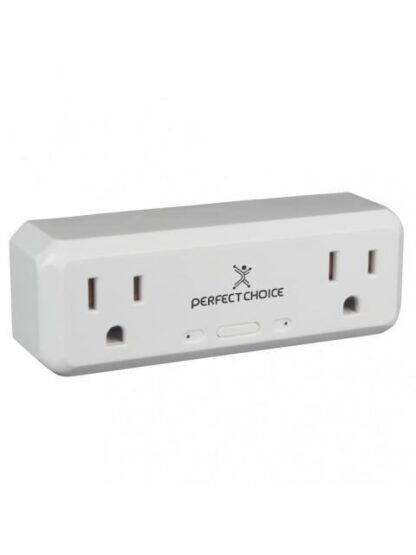 PERFECT CHOICE SMART PLUG PC-108177 WIFI 2 CONECTORES 2400MHZ BLANCO