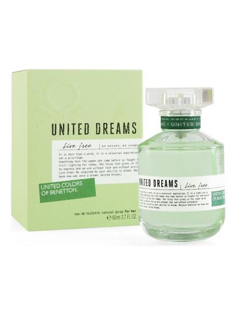 PERFUME BENETTON UNITED DREAMS LIVE FREE 80 ML EDT MUJER 10