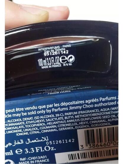 PERFUME EAU DE TOILETTE JIMMY CHOO BLUE MEN 100 ML - Image 7