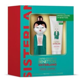 PERFUME MUJER BENETTON SISTERLAND GREEN JASMINE EDT 80ML SET