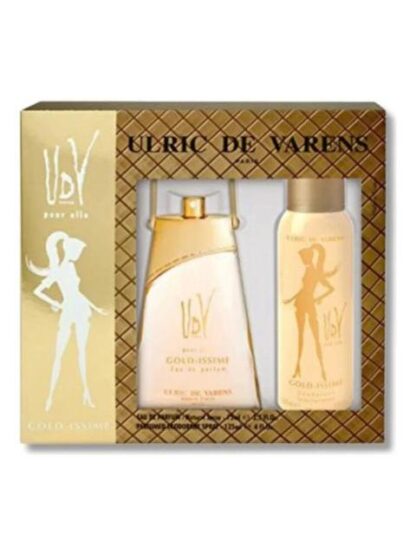 PERFUME SET 2 PIEZAS GOLD ISSIME PARA MUJER EDP 75 ML