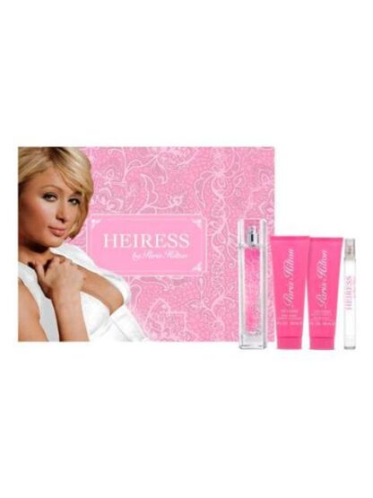 PERFUME SET 4 PIEZAS PARIS HILTON HEIRESS SPRAY BODY LOTION SHOWER GEL EDP 100 ML - Image 5