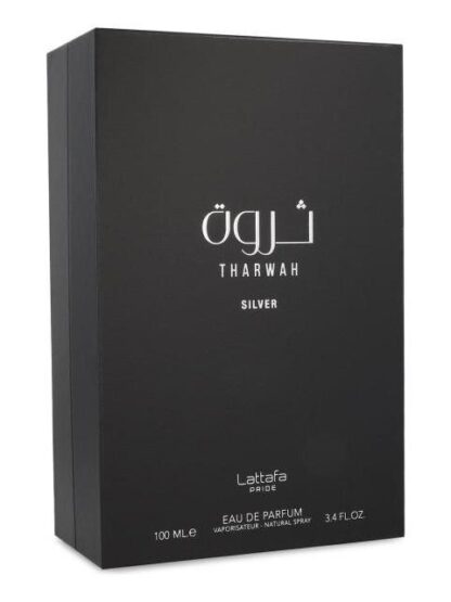 PERFUME THARWAH SILVER DE LATTAFA PARA HOMBRE EDP 100ML - Image 3